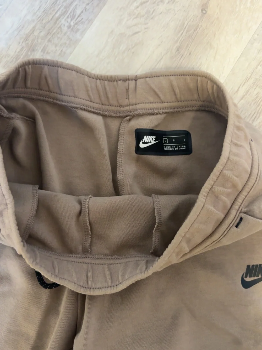 Nike Men's Brown/Tan Fleece Joggers with Drawstring